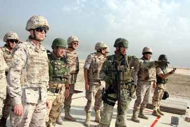 El JEMAD presencia la instrucción del Ejército iraquí. Fuente: mde.es